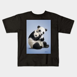 Panda and her baby Kids T-Shirt